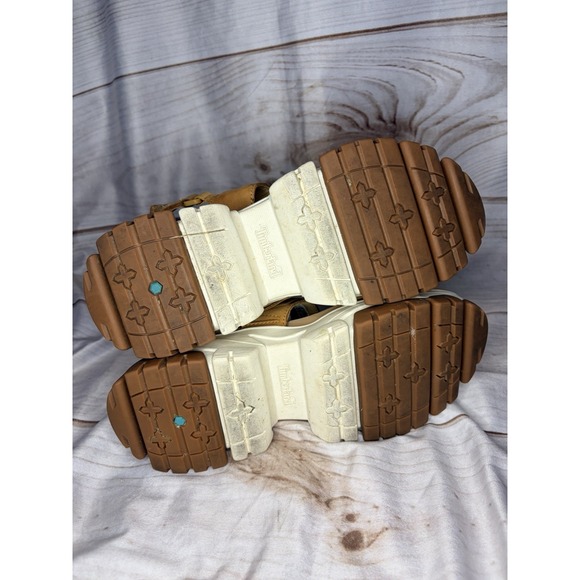 Timberland Adley Way Backstrap Sandal women's size 8.5 Wheat Chunky Strappy - Picture 6 of 6